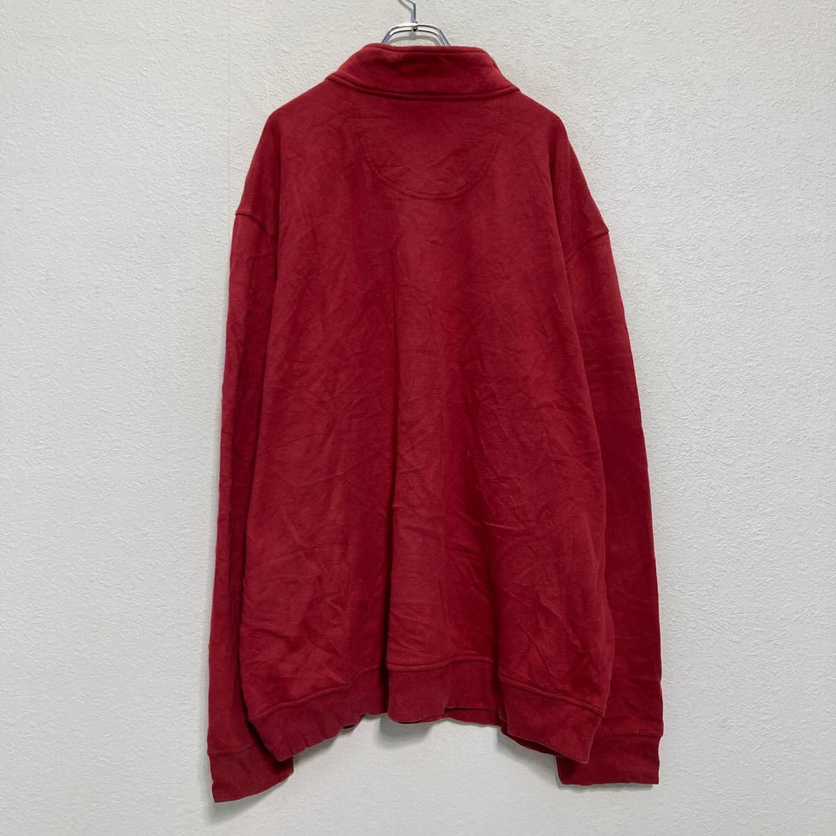 IZOD ハーフジップ ロゴ スウェット トレーナー 3XLT レッド ネイビー