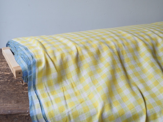 bengal fabric b23 yellow checked