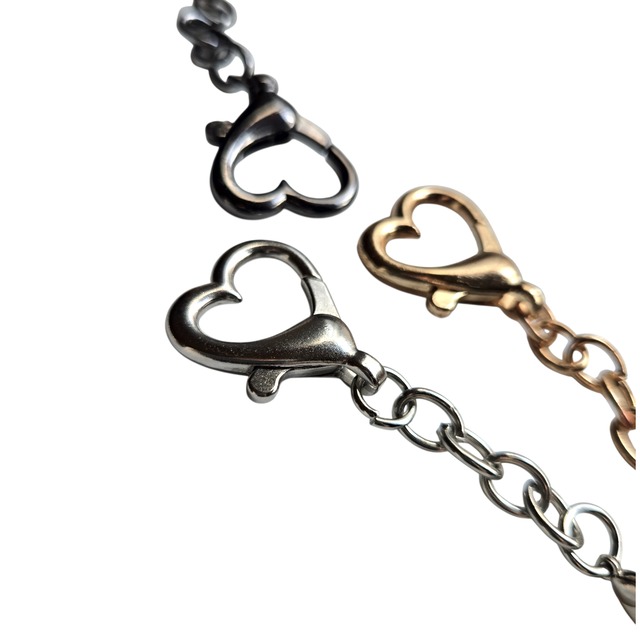 ハートカニカンのチェーンキーホルダー (1pc)