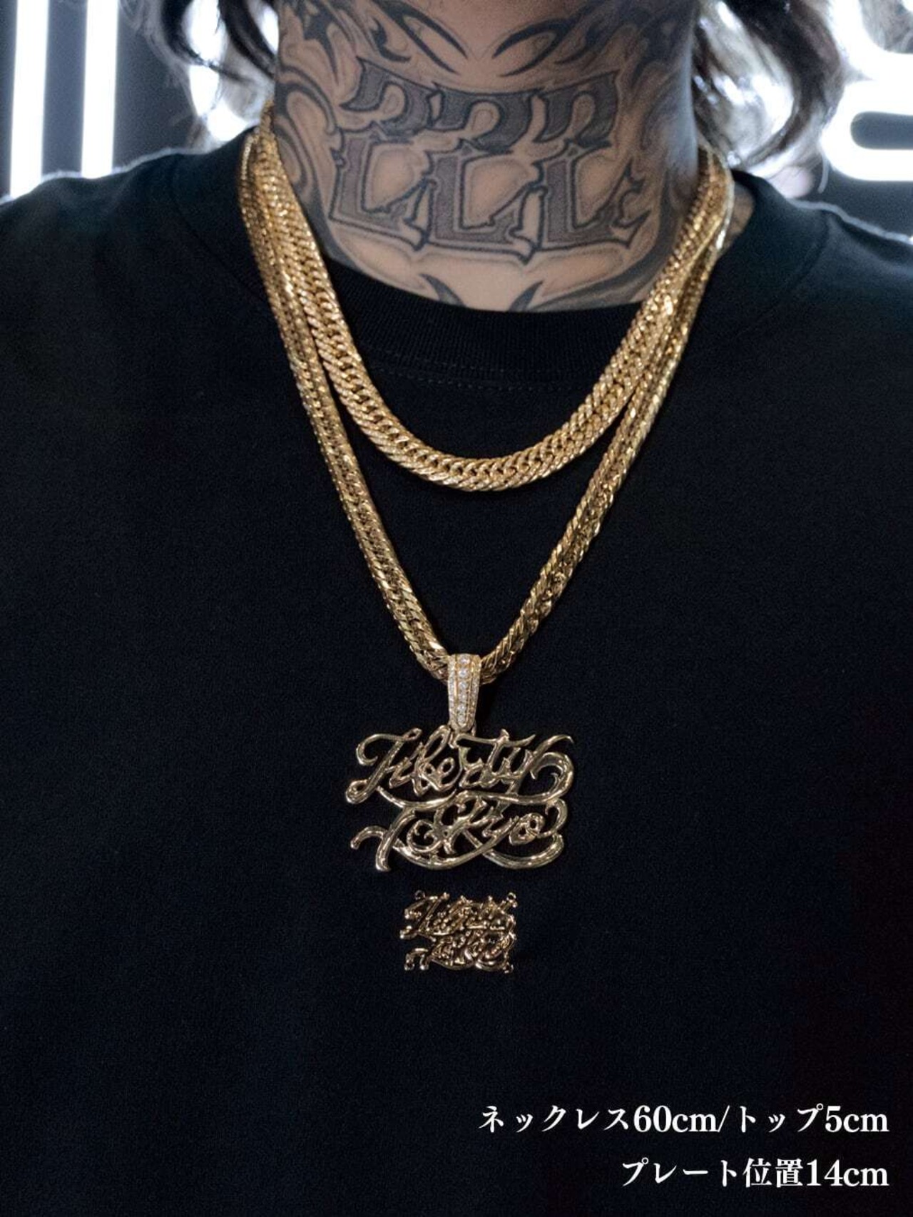 16oz LIMITED TOKYO GANG STYLE PLATE LOGO HOODIE（GOLD）