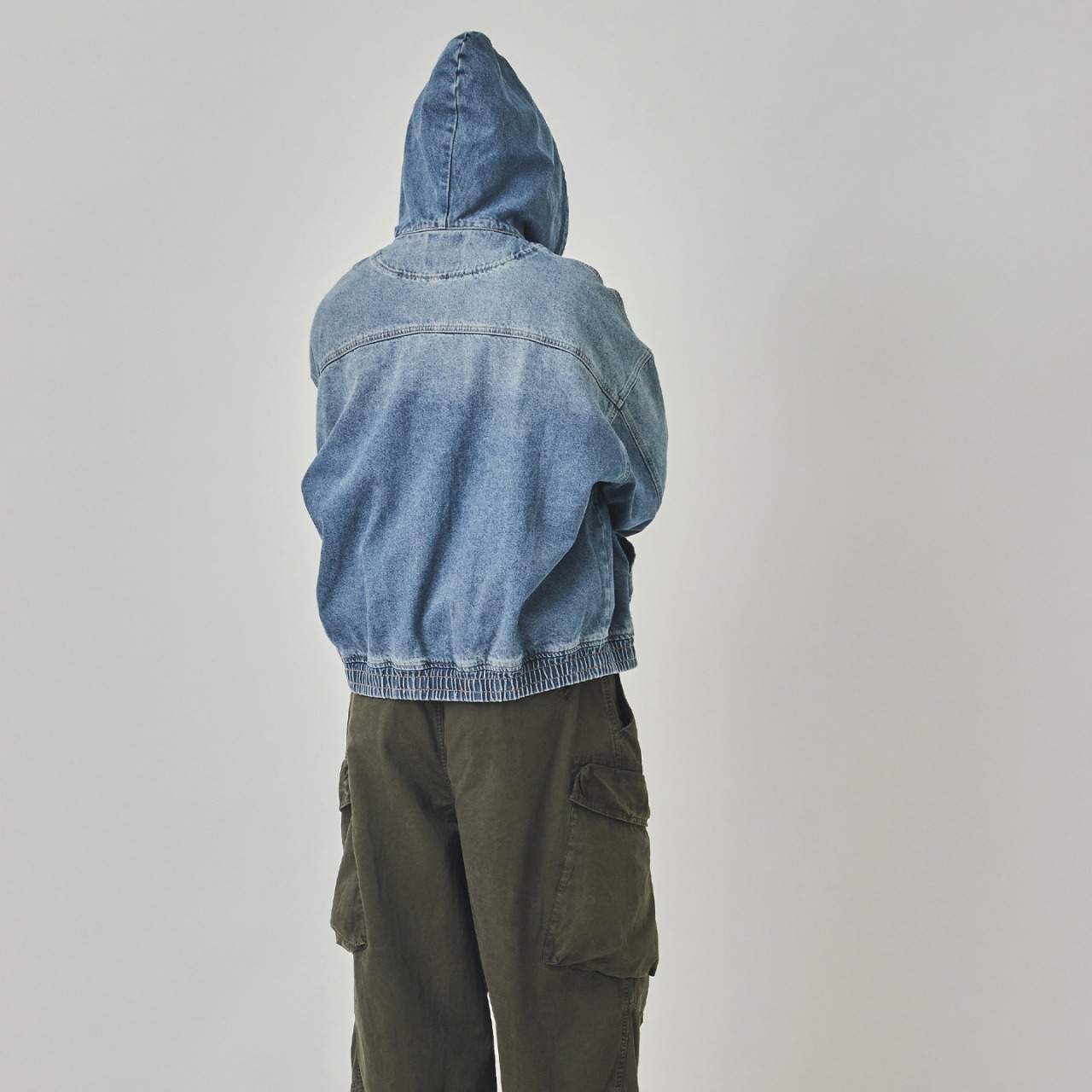 ヴィンテージ・デニムフードジャケット A2128 - 7