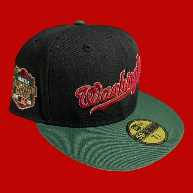 Washington Nationals 2023 All Star Game New Era 59Fifty Fitted / Black,Mountain Green (Gray Brim)