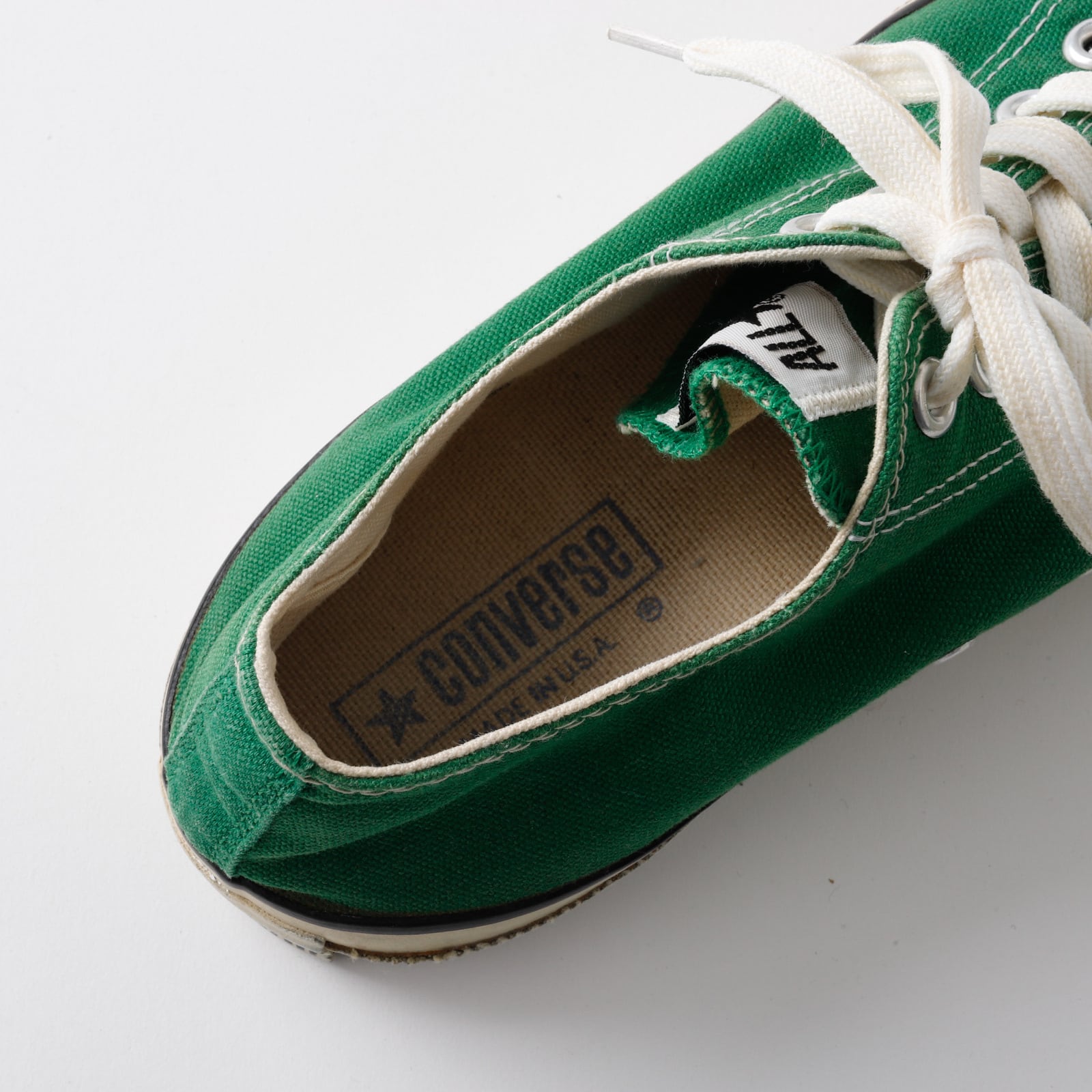 90s USA製　コンバース　オールスター　US10h モスグリーン　希少 極美品】80s CONVERSE ALL STAR OX made in USA extra condition super