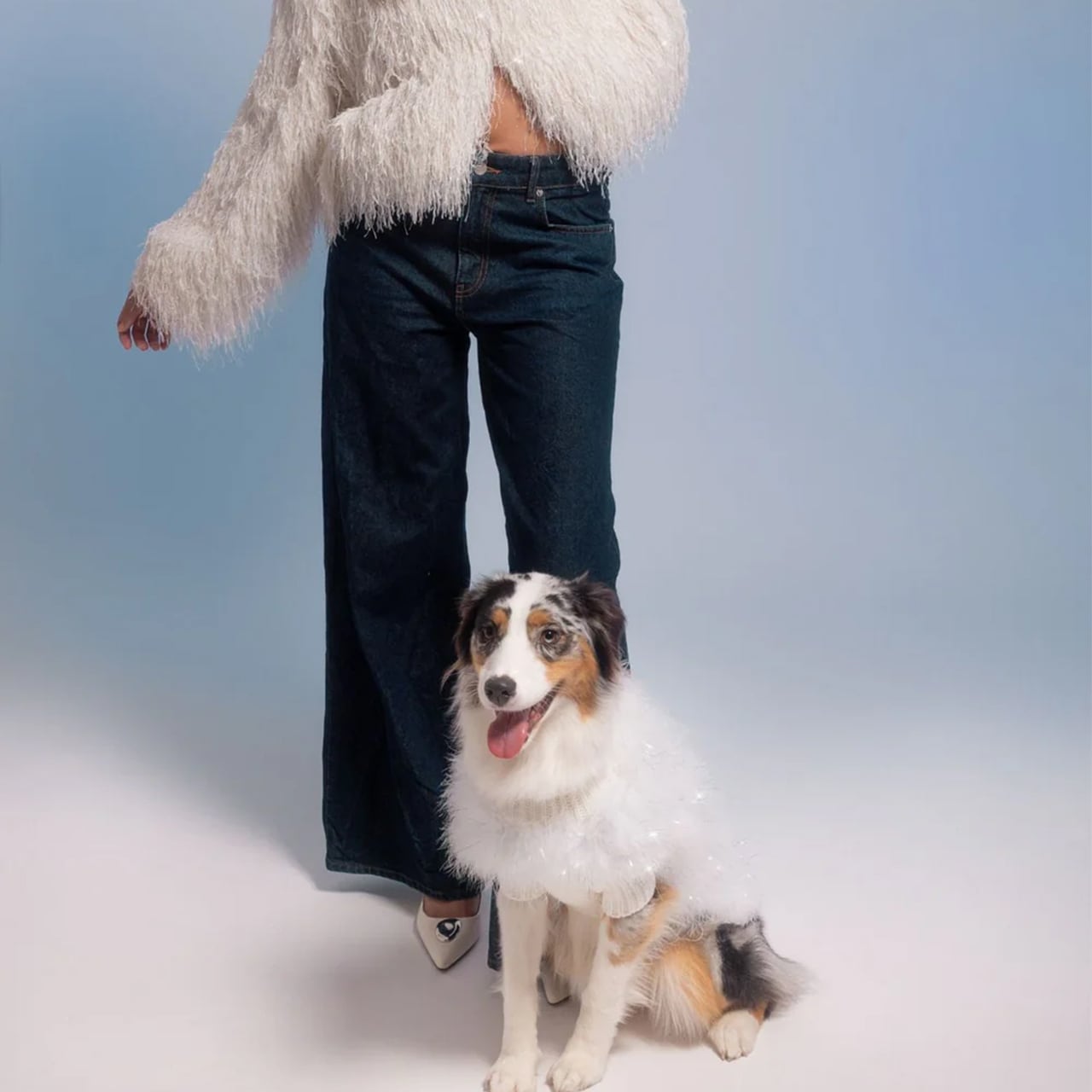 Christian Cowan Holiday Glitz Jumper（Snow white） / maxbone