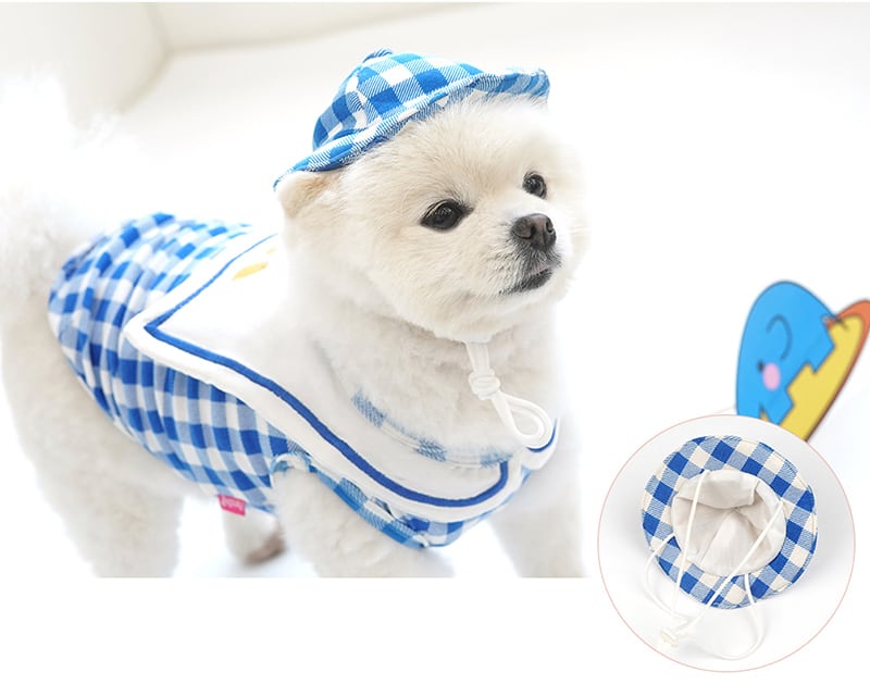 ◼️lihn0629 犬服2着セット SALE】幼稚園トップスセット S ~ XL 2color / 犬服 新作 可愛い 犬の服