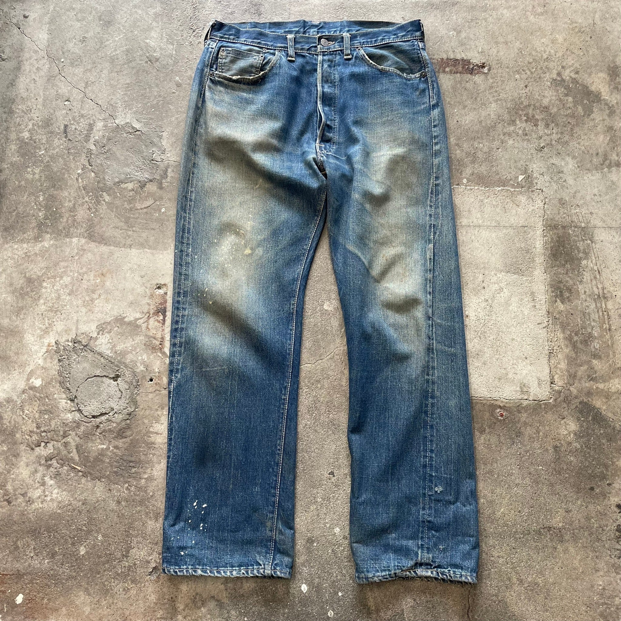 Levi's 501 BIGE オリジナル  ヴィンテージ  ダメージ