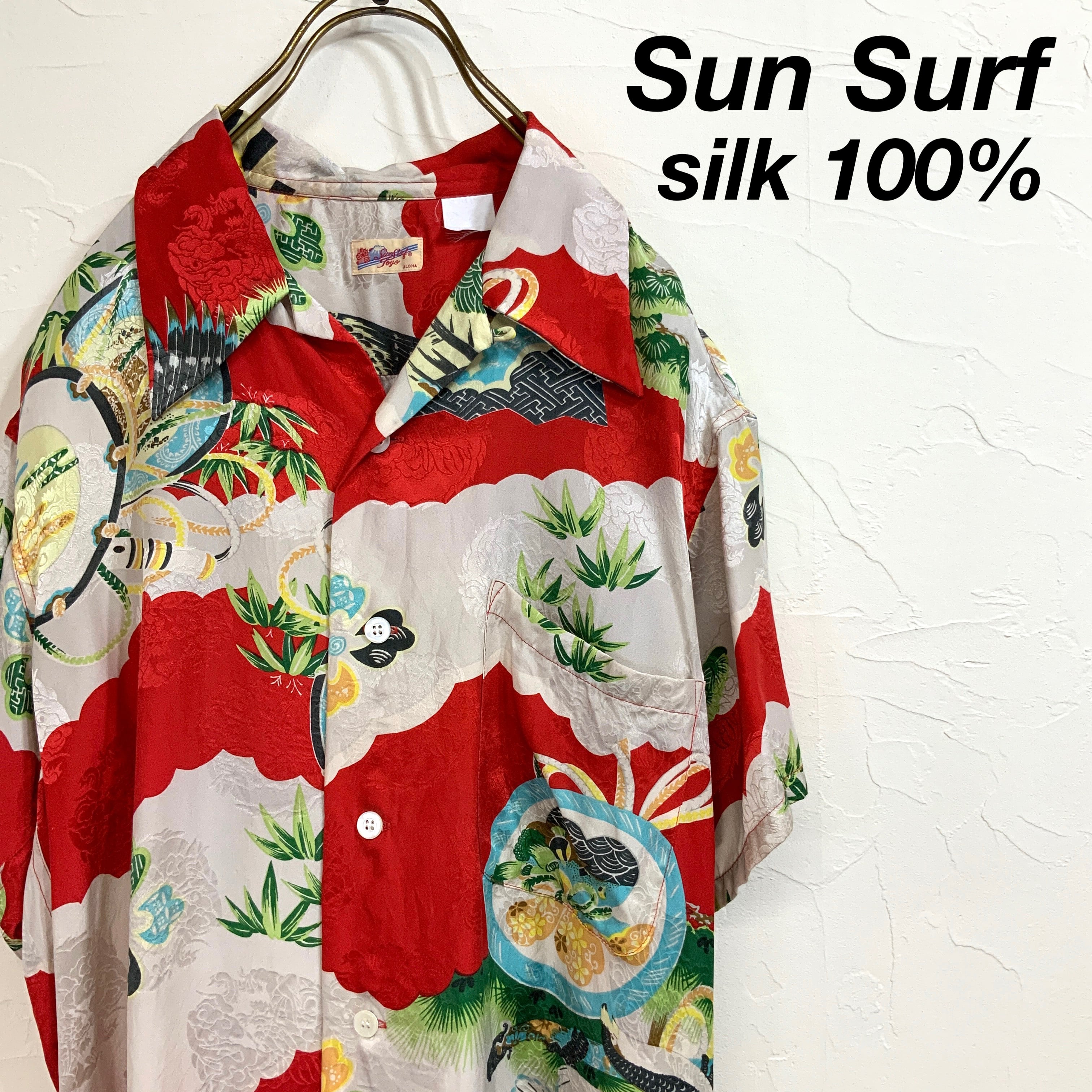 高級シルク100％】美品 SUN SURF 和柄 鷹 総柄 アロハシャツ | 古着屋 MOU