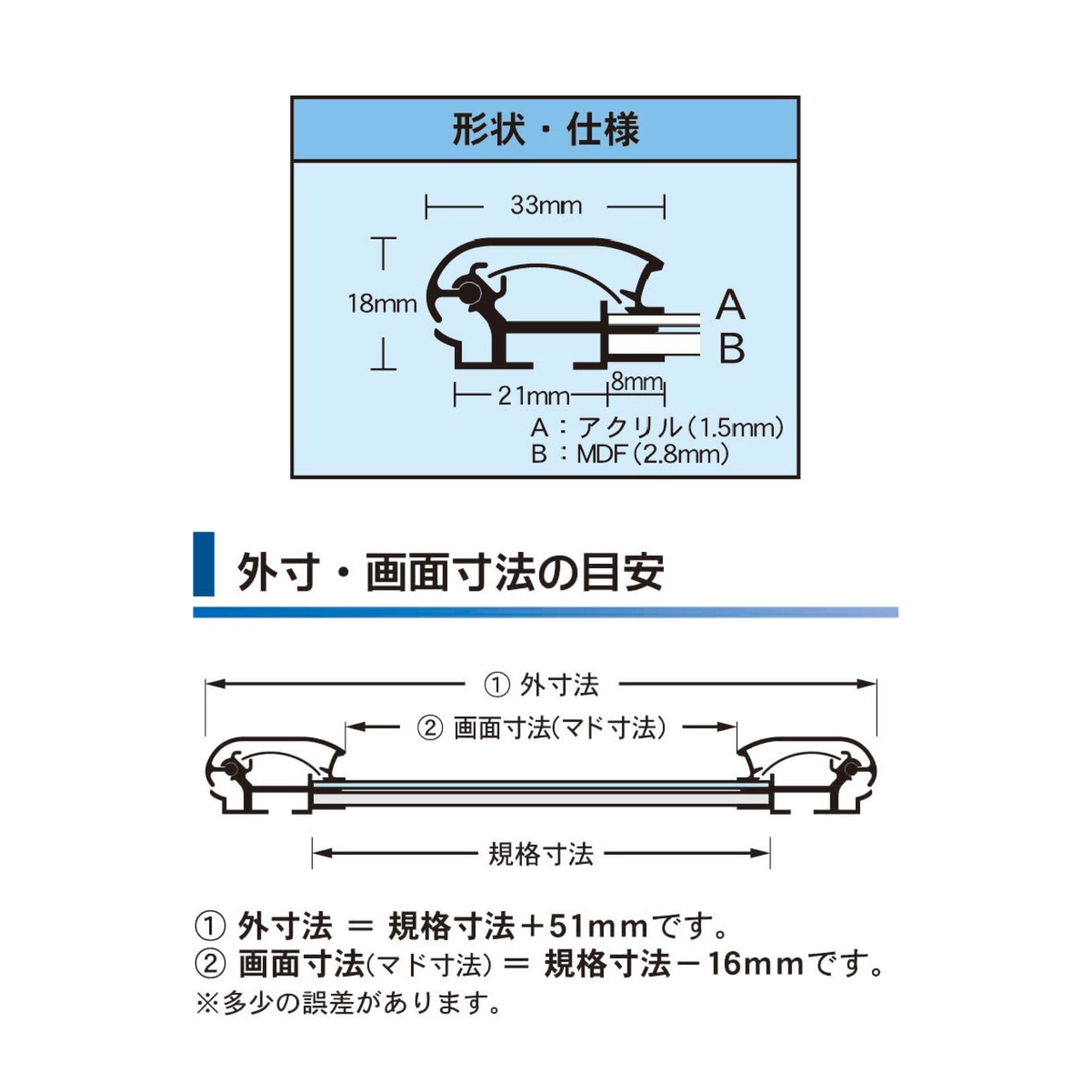 [壁面固定可能] オープンパネルE A3 アルミ製ポスターフレーム フロントオープン 額縁 シルバー AR-OP-A3 - 8