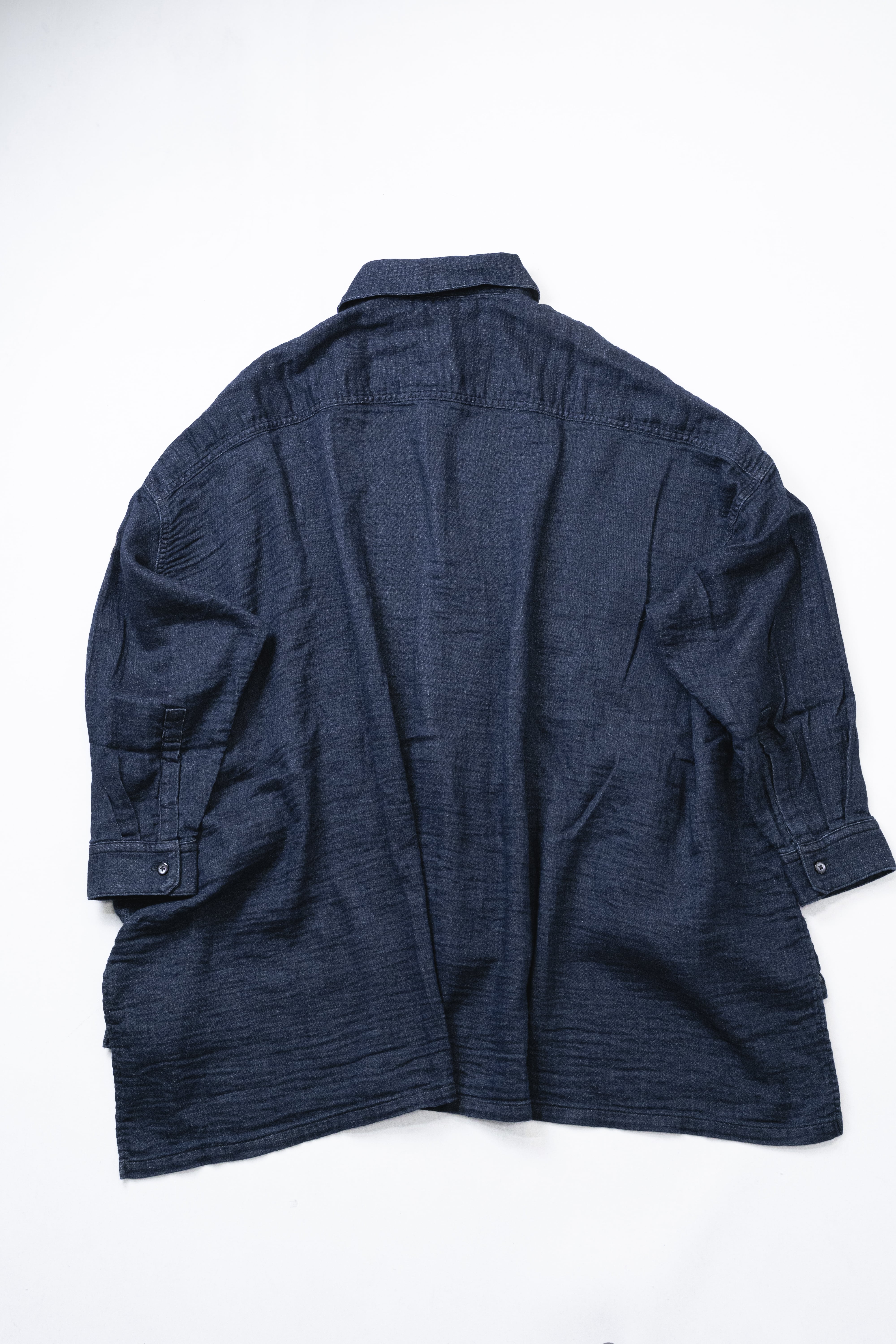 Aokihifuku★エアリーデニム★リラクシーシャツ/インディゴ 再入荷のお知らせ】【風の質感】エアリーデニム ― リラクシー