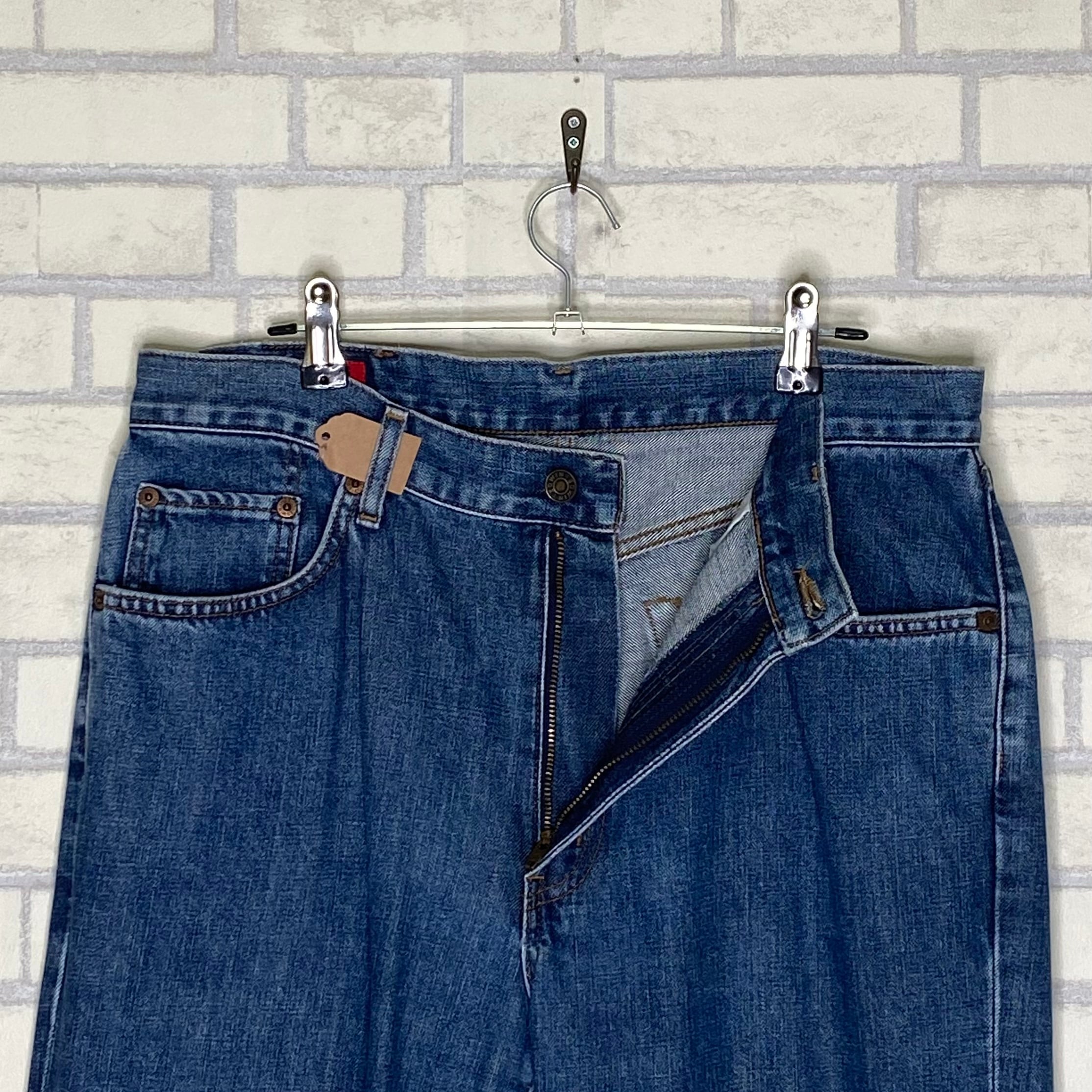 EDWIN 503 デニムパンツ W34×L33 革パッチ 状態良好 | 古着屋OLDGREEN