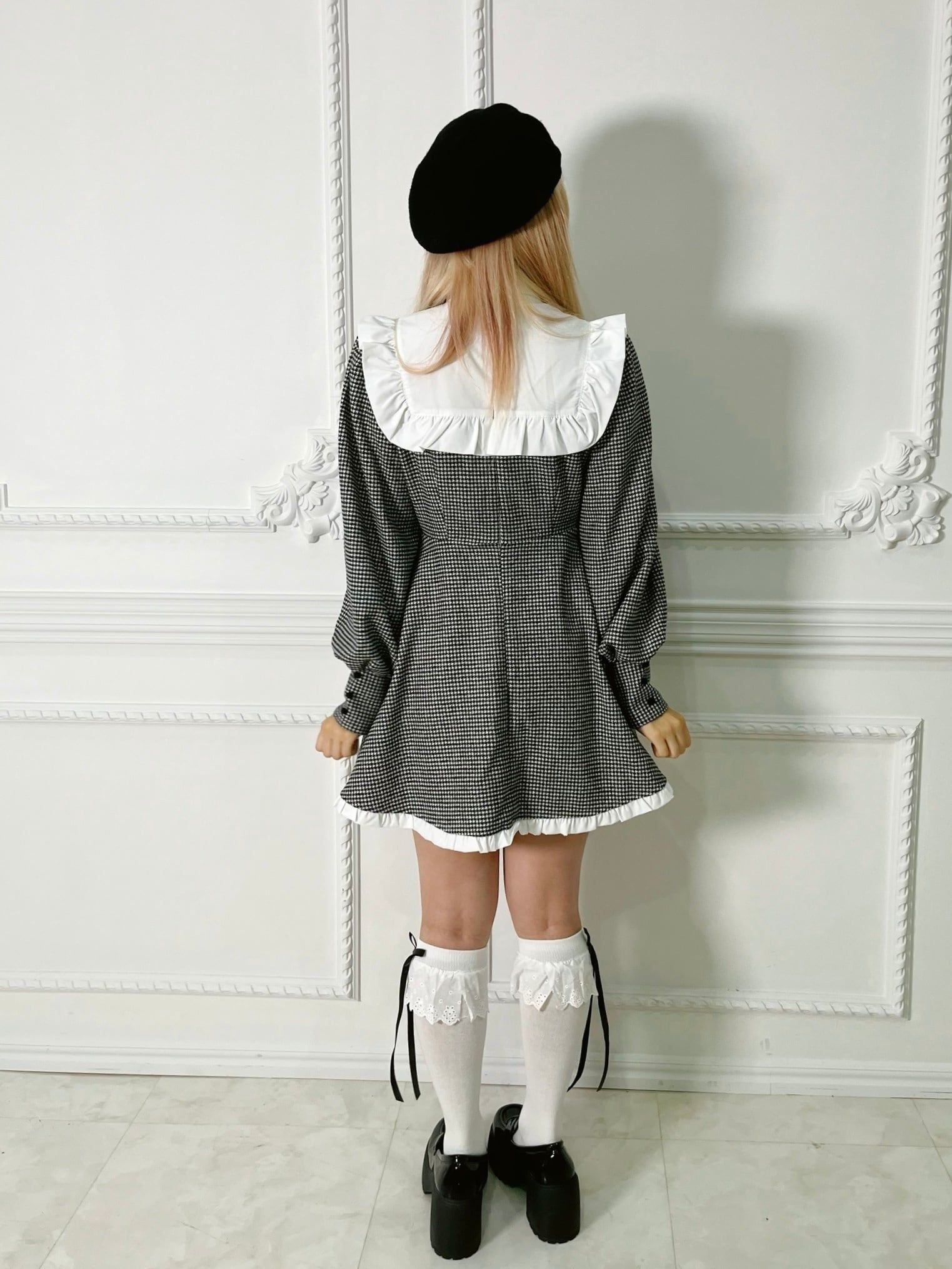 【LAST2】すいーとリボンチェックワンピース