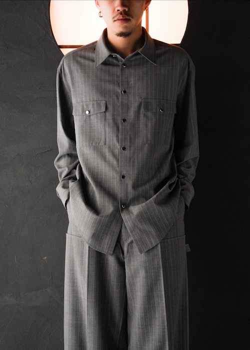 SASAKI SATORU 26SS 2 pocket curve sleeve shirt