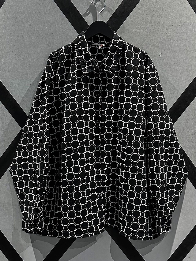【X VINTAGE】Ring Pattern Vintage Loose Sheer Shirt
