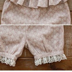 秋五分丈花柄ボトムス2色