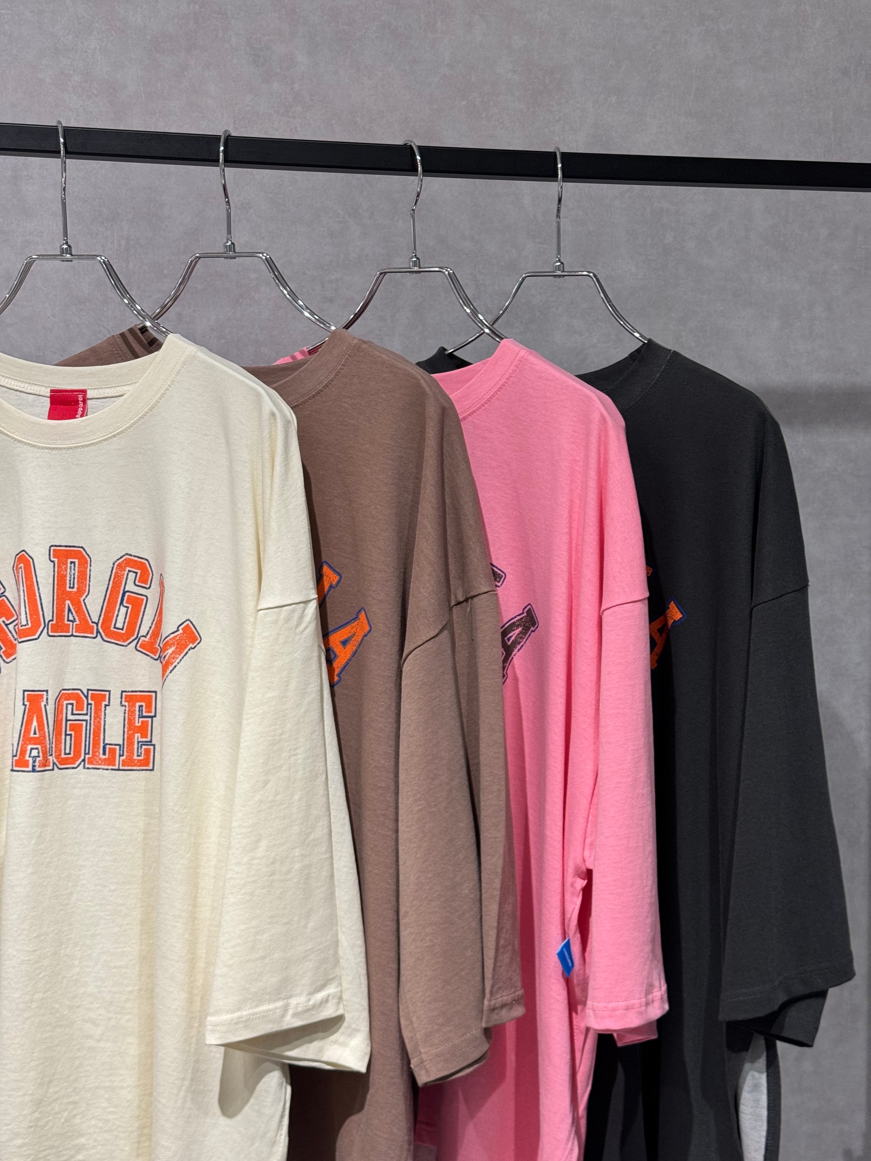 half sleeve slit big T-shirt