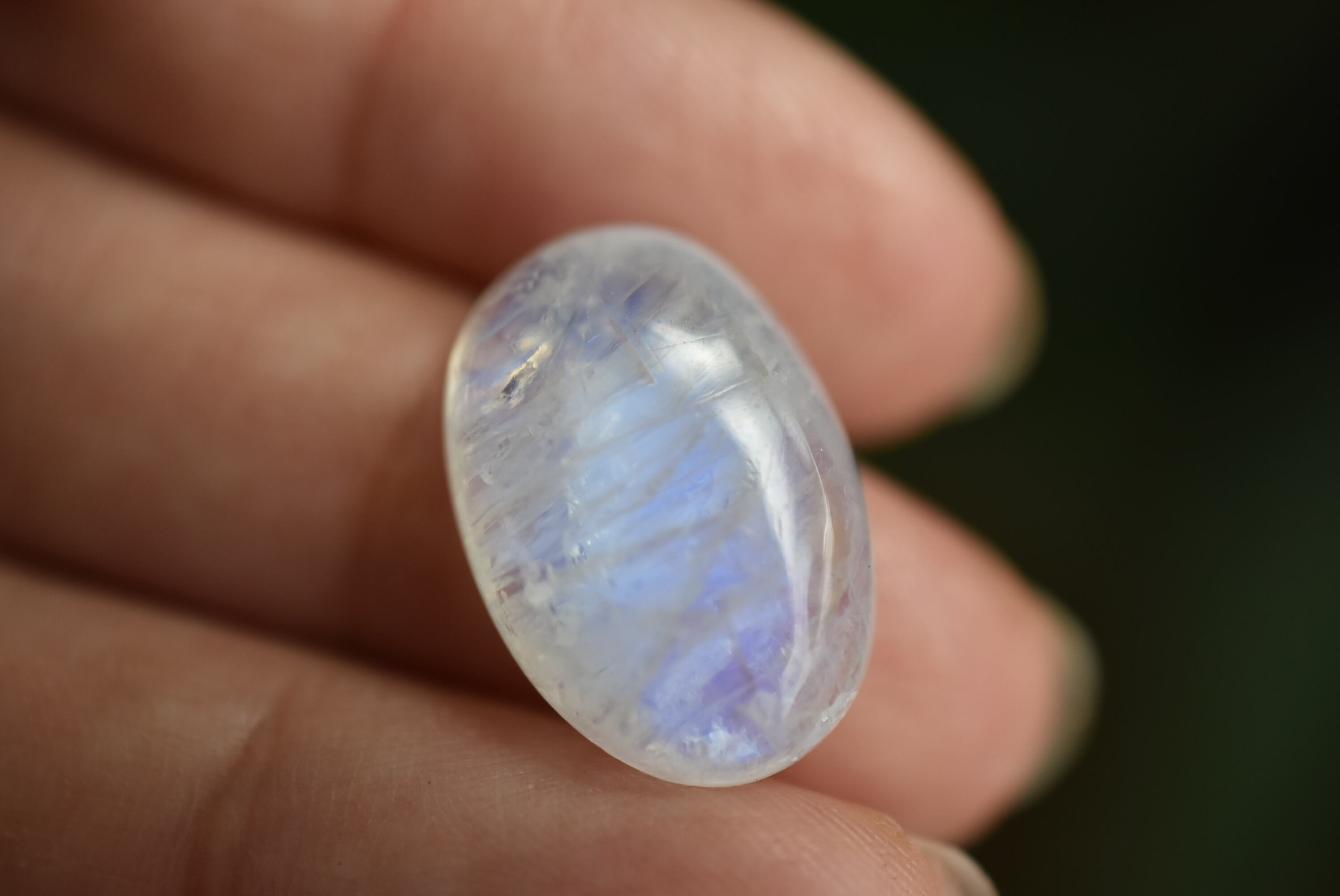 虹入りブルー☆ムーンストーン ルースs716 | Funky garuda Stone