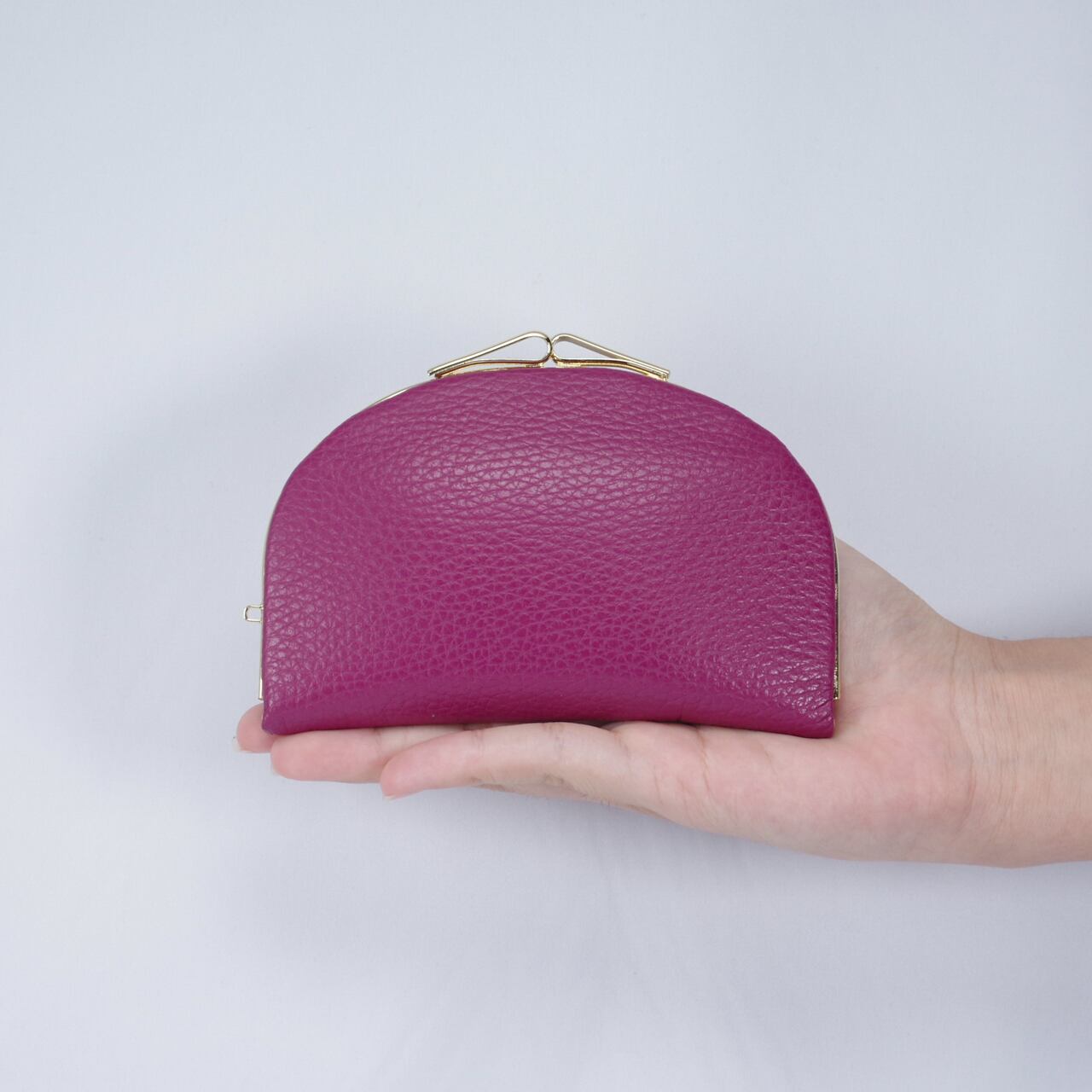 天溝ふくりん　がま口　イタリアシュリンク ワイン