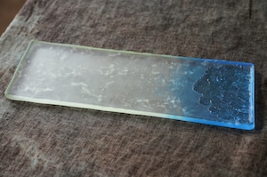 長角皿(27cm) 紫陽花 王承龍