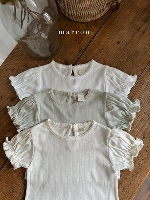 【予約】Eyelet puff tops (baby) (R0256)