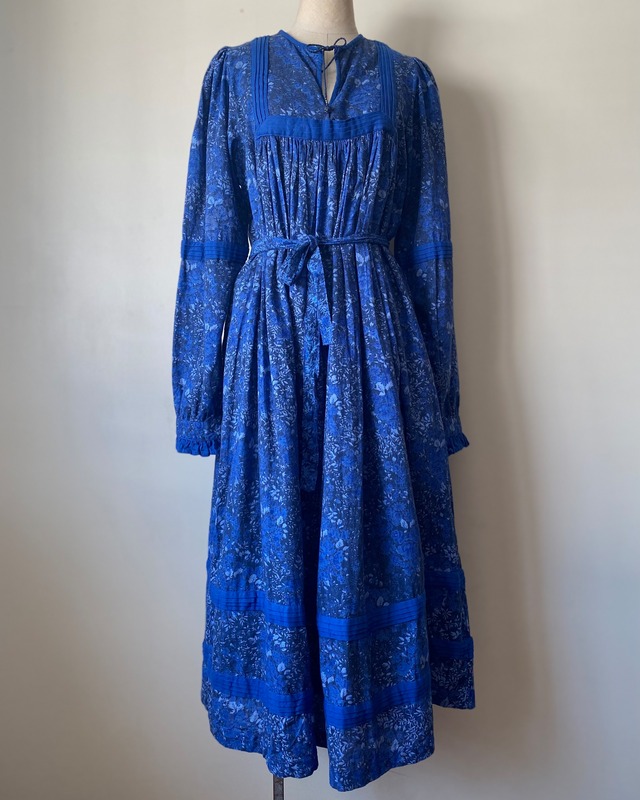 Indian Cotton Dress (BLUE)