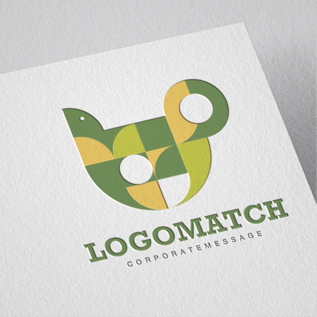 幸せの鳥のマグカップのロゴ