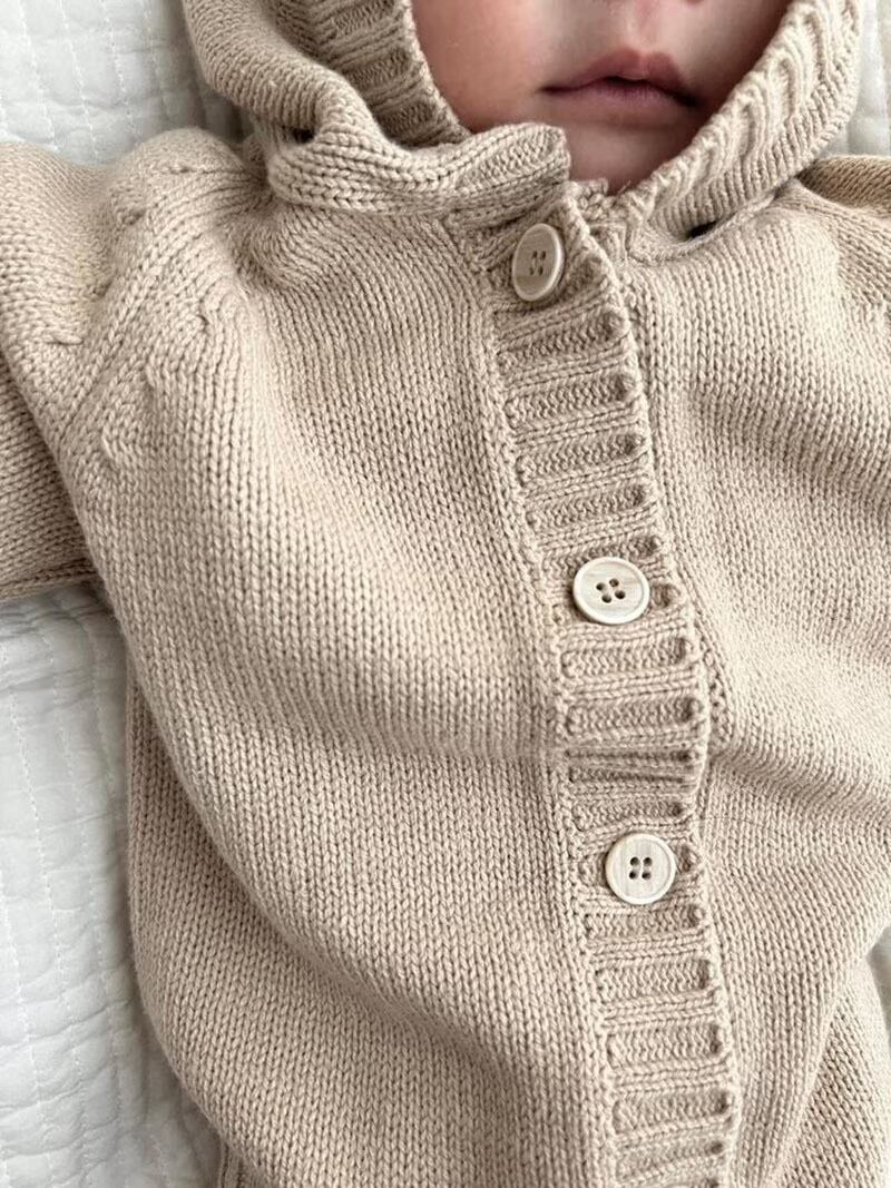 くまニットロンパース♡