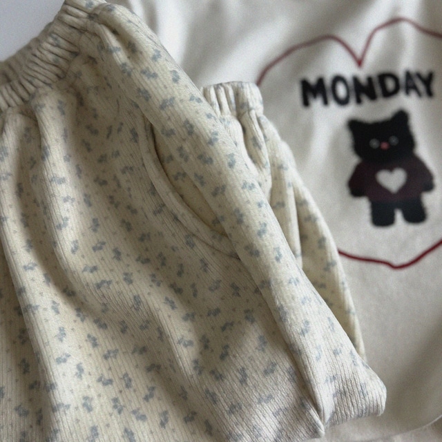 *即納* NIGHTBEBE フラワーボアジョガー