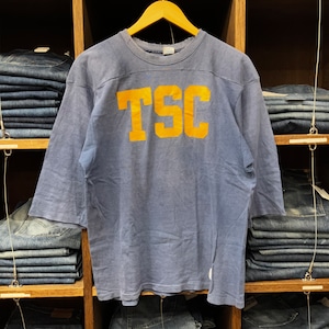 1970'S CHAMPION NAVY TSC FOOTBALL T-SHIRT