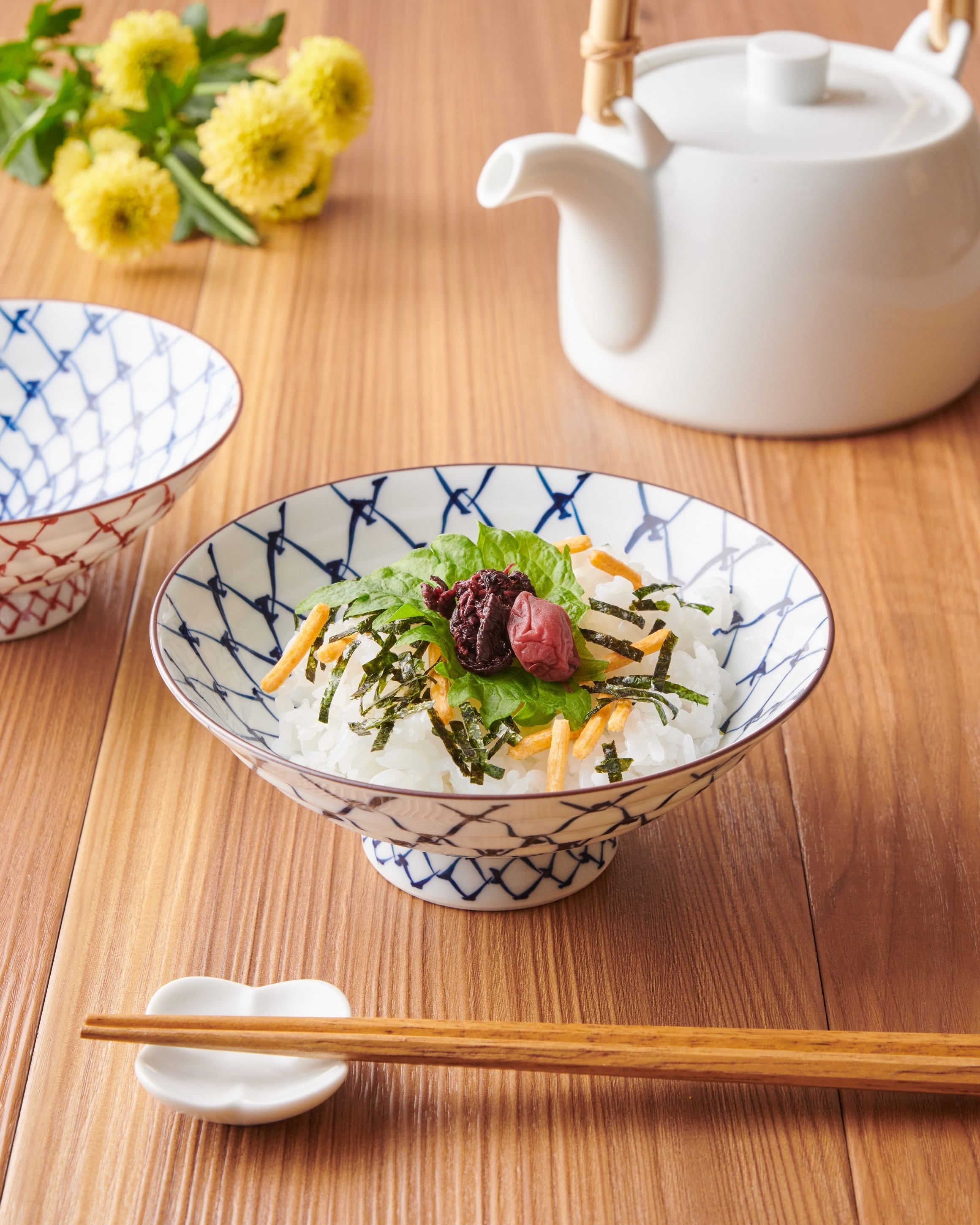 381>かけ網文飯碗 波佐見焼 | 陶香堂オンラインストア