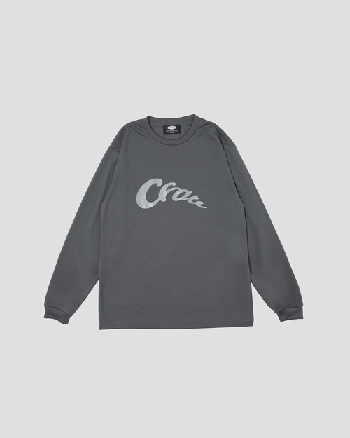 Spiral Logo Mesh L/S Tee DARK GREY