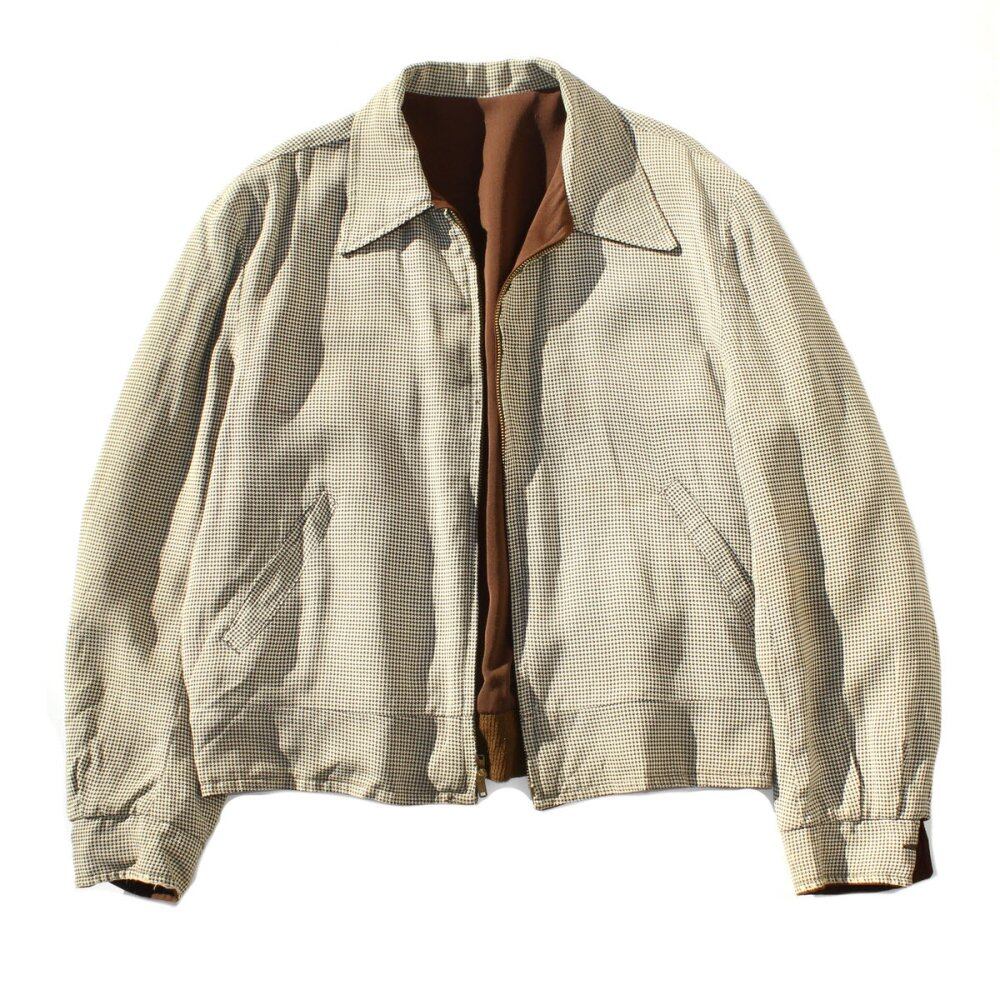 ジャケット・アウター 50s rayon gabardine jacket reversible Vintage Rayon Gabardine Jacket Reversible [1950s-] Brown x Woven