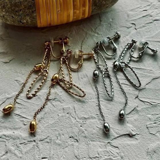 SUS316L・doublechainearring