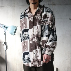 90’s Hollywood Photo Print Rayon Shirt (Unisex L–XL)