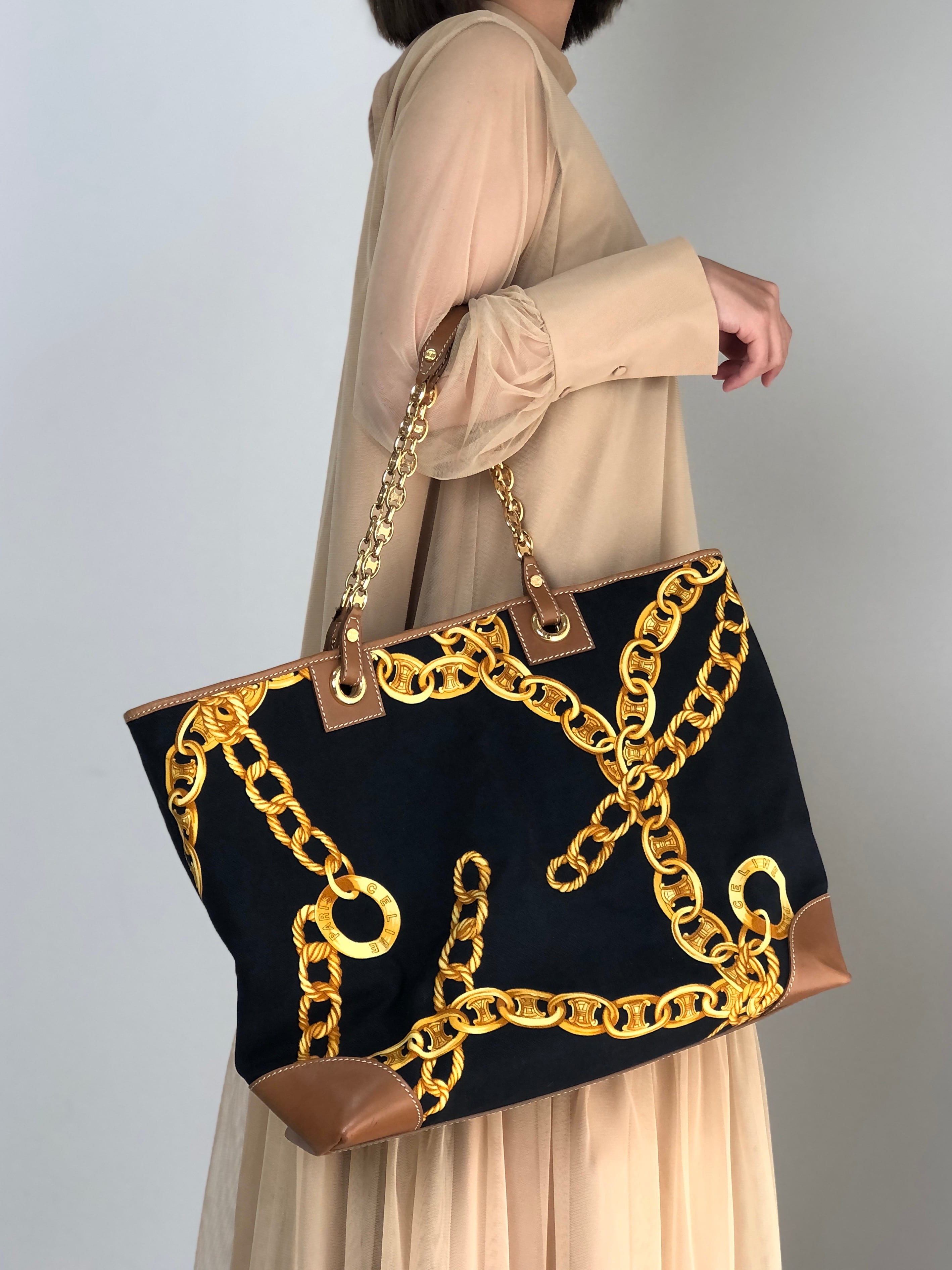 sold out CELINE　セリーヌ　ヴィンテージ　70～80s　リバーシブル　巻きスカート　ラップスカート 中古・古着通販】CELINE (セリーヌ) ハーフジップパテッド クロップド