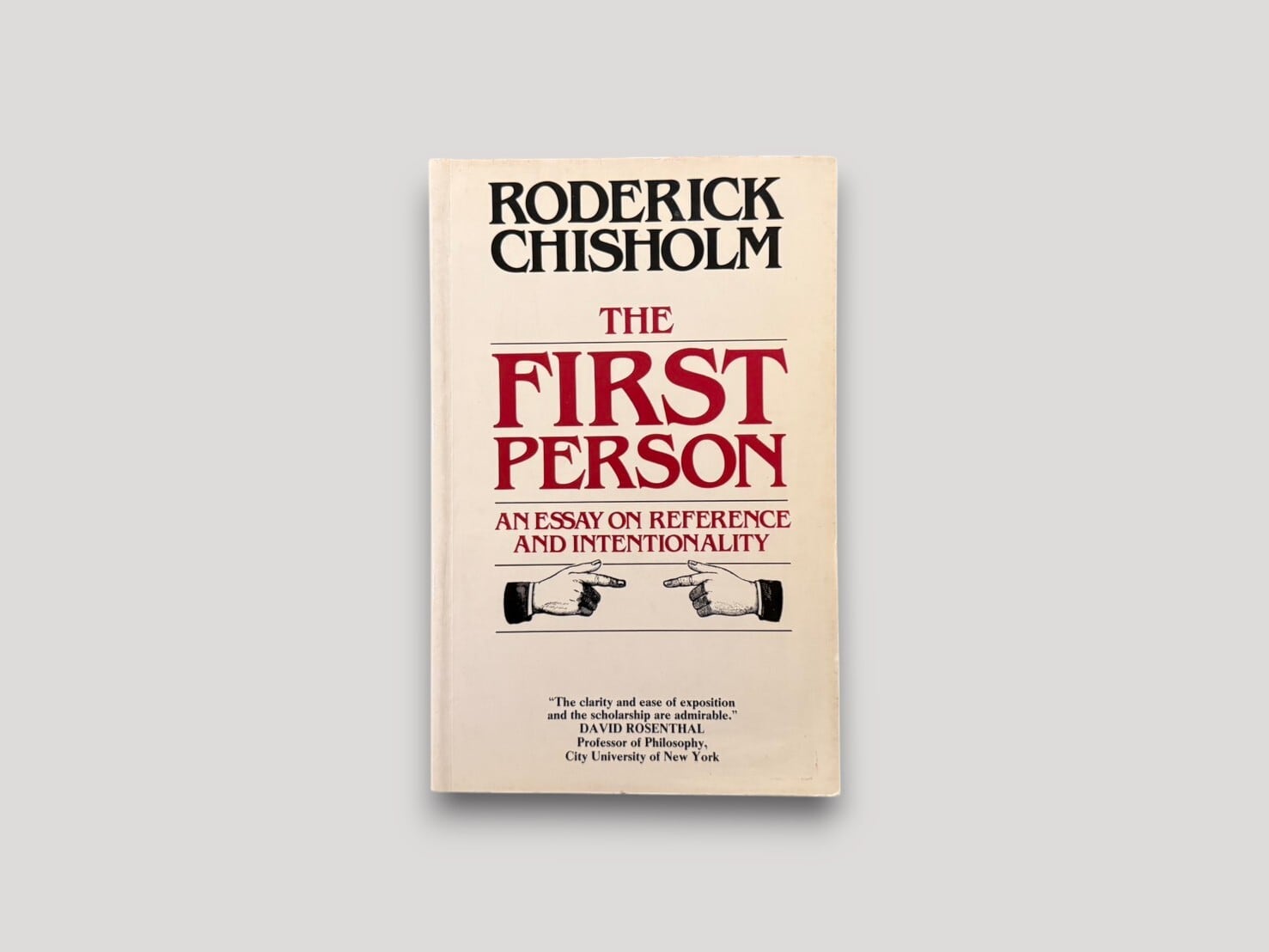 【SFF247】The First Person: An Essay on Reference and Intentionality(1981) /Roderick Chisholm