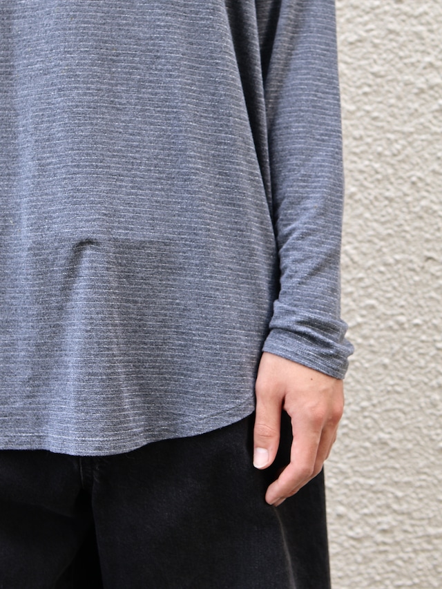 glitter border long sleeve top