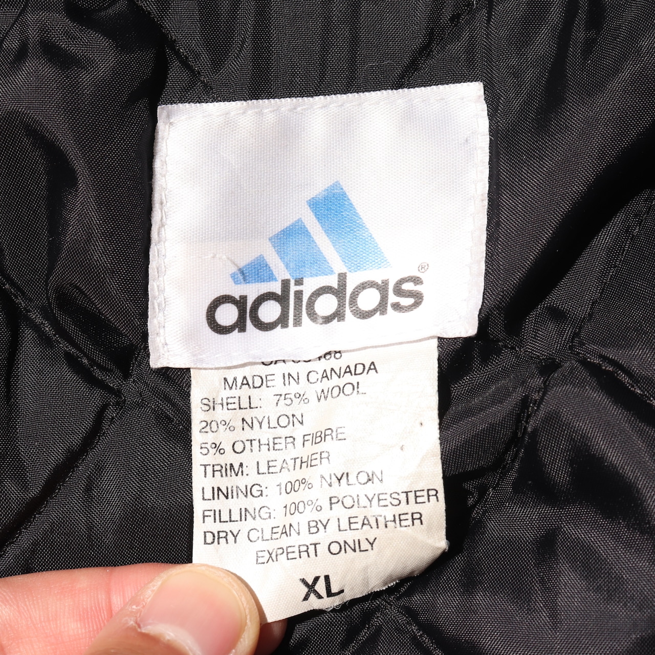 美品 XL adidas Yankees 80s 90s カナダ製 レザージャケット スタジャン アディダス