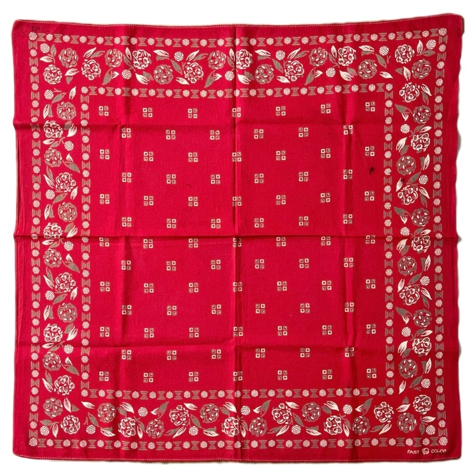 【Special】~40s Elephantbrand 花柄 ヴィンテージ バンダナ