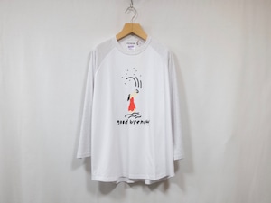 COTTON PAN”ちょっとだけ ベースボールTシャツ Ash×White”