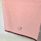 手刺繍キッチンタオル　リネン　ヒツジ柄　
