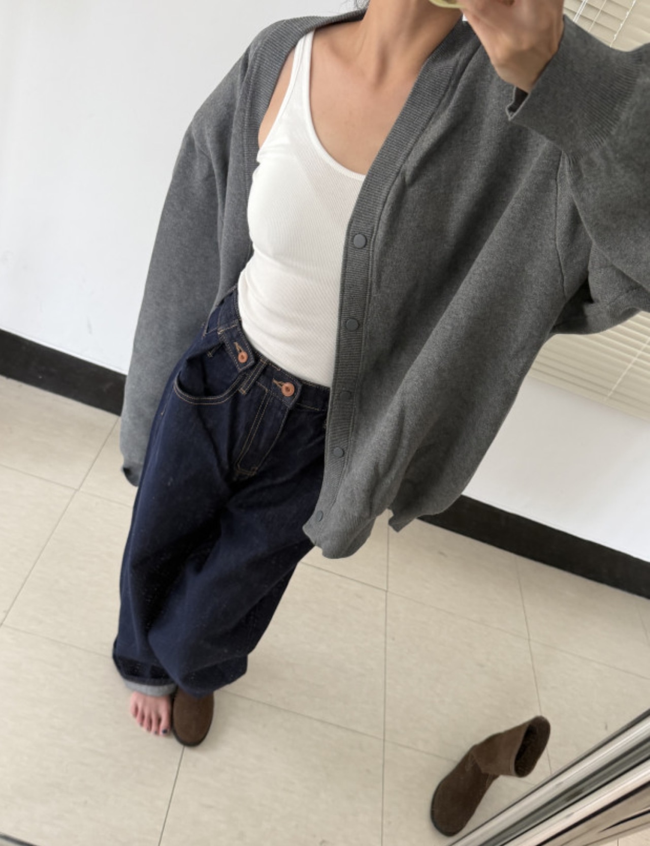 【新作5%OFF・3日間】Over-fit Cotton Cardigan_4colors