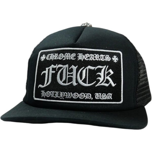 Size【フリー】 CHROME HEARTS クロム・ハーツ TRUCKER CAP BLACK FUCK