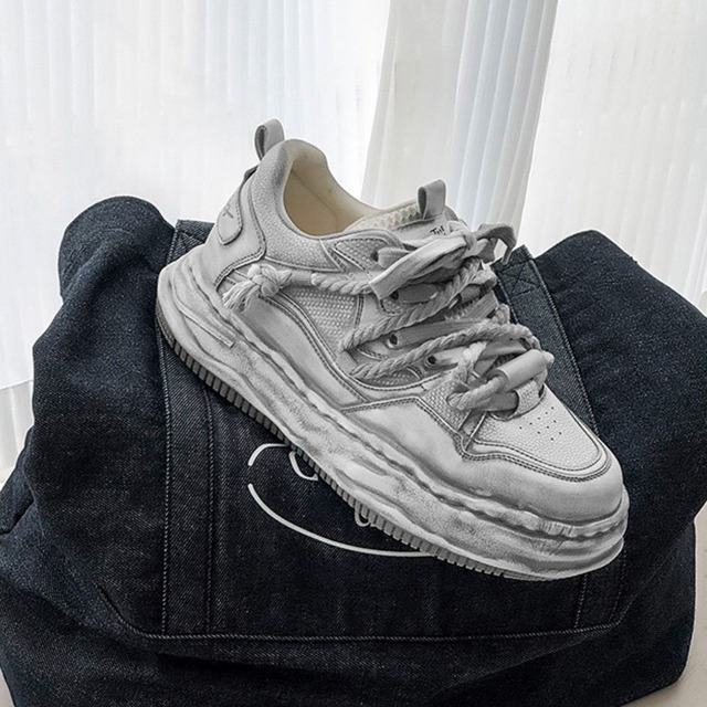 グランジミックスロープレーススニーカー   R01550