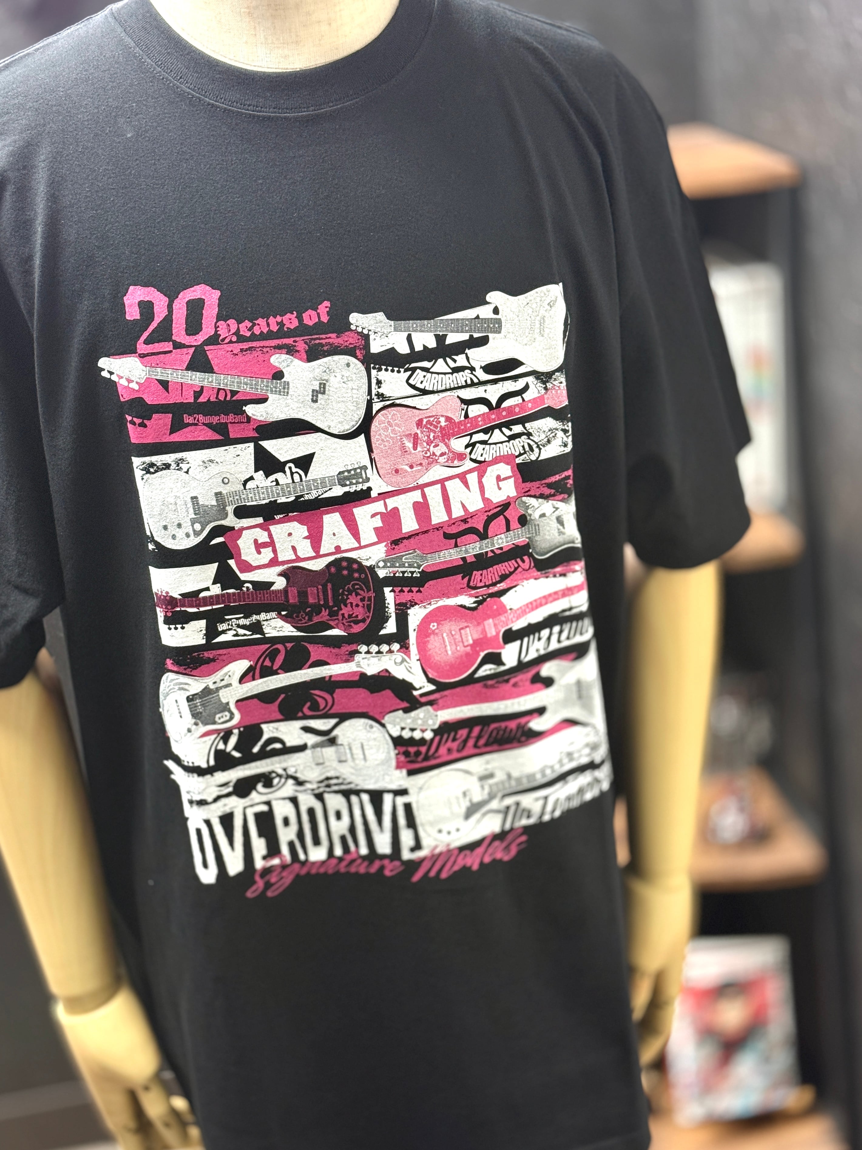 ギター HUMBLE SUGAR HAYASHI CRAFT OVER DRIVE OVERDRIVE Craft Tシャツ (Black/XLサイズのみ) | STUDIO696 Online Shop