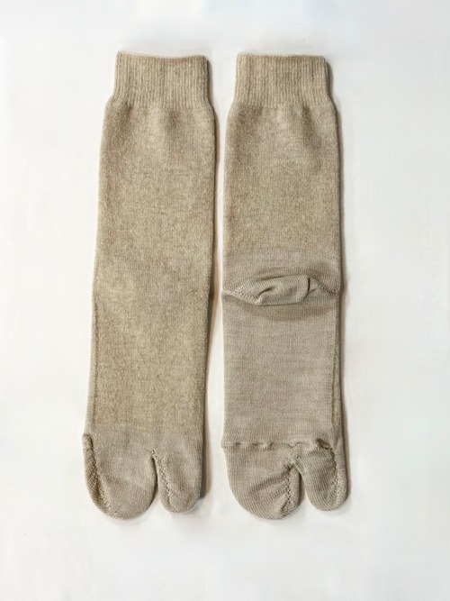 yahae・Wool Cashmere Tabi Socks・Natural　4-4037-22