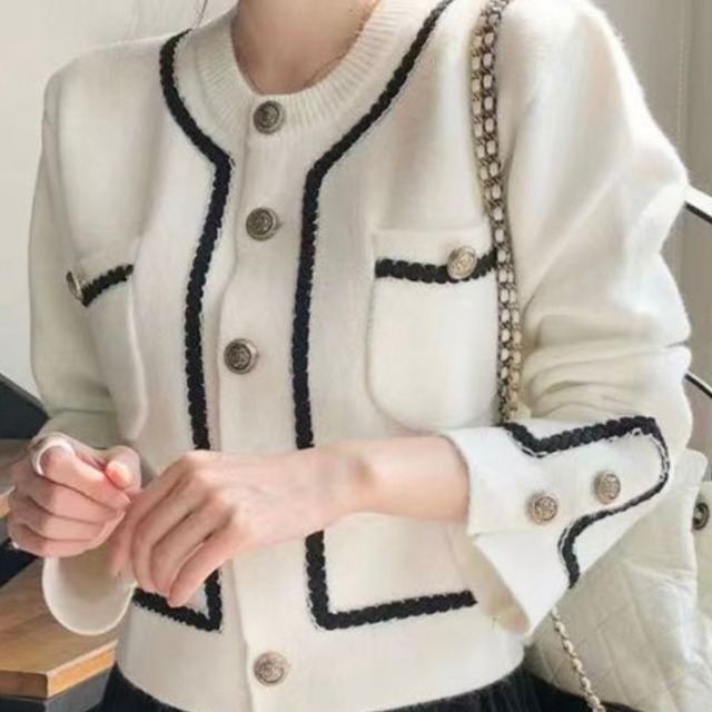 Simple jacket black&white〖No.MD01/OB13〗