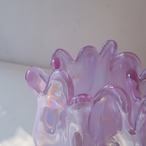 パープルのひらひら花瓶