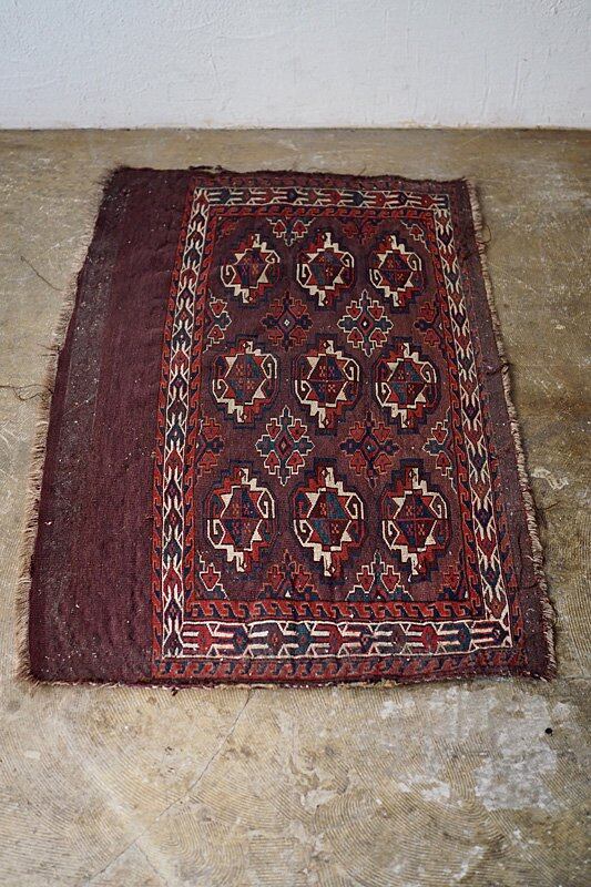 トライバル柄ラグ-old rug | アンティーク.ヴィンテージ家具雑貨