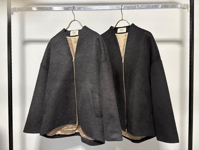 【ご予約】シャギージップコート 無地  MG CO- 26130 - A【MargauxVINTAGE】