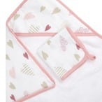 フード付きタオルと歯固め付きおむつケーキ